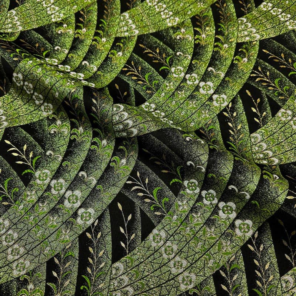 Luminous Floral Stream (Green)