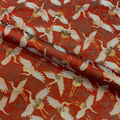 Pine, Plum Blossom & Crane Motif (Red)