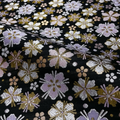 Sakura Small Pattern Brocade (Black) (Sample)