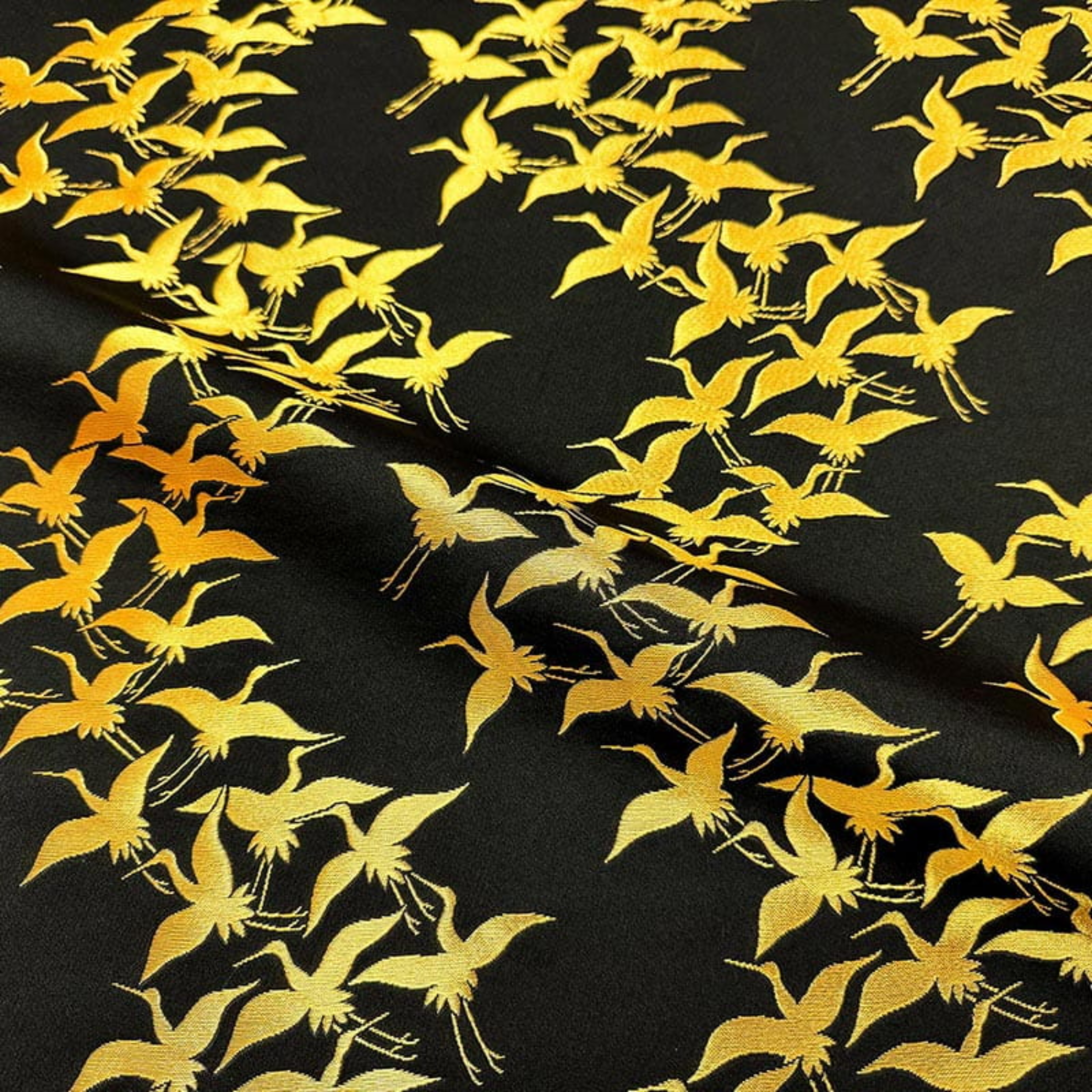 Flight of Auspicious Cranes (Black)