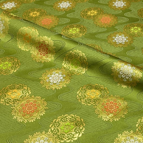 Flowing Water & Floral Motif on Geometric Ground (Sample)