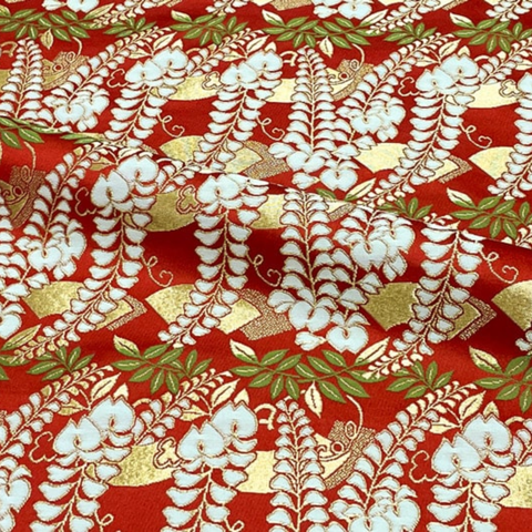 Wisteria on Fan Panels Motif (Sample)