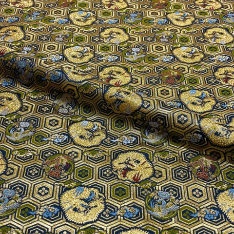 Dragon & Phoenix on Tortoiseshell Pattern (Sample)