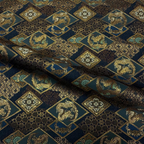 Dragon on Floral Diamond Pattern