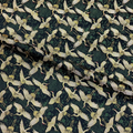Pine, Plum Blossom & Crane Motif (Navy)