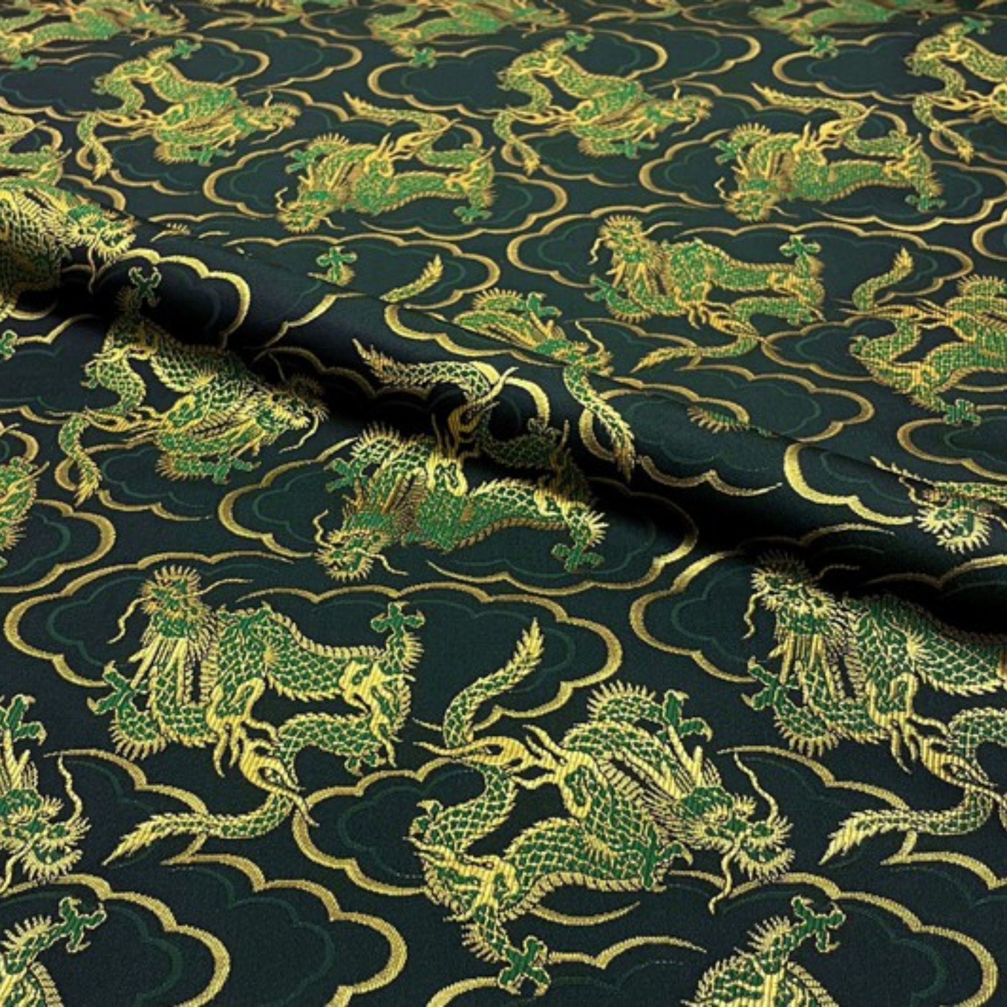 Flying Green Dragon Motif