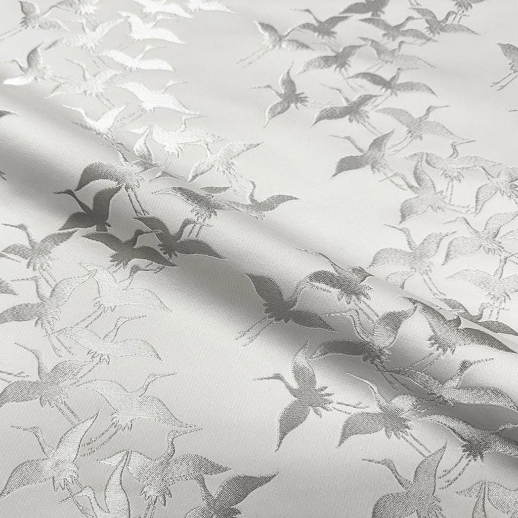 Flight of Auspicious Cranes (White)
