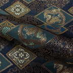 Dragon on Floral Diamond Pattern