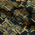 Floral Cypress Lattice Brocade