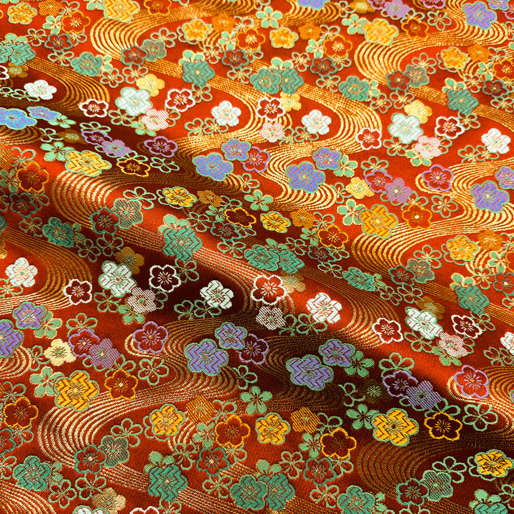 Flowing Water & Plum Blossom Motif
