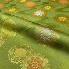 Flowing Water & Floral Motif on Geometric Ground