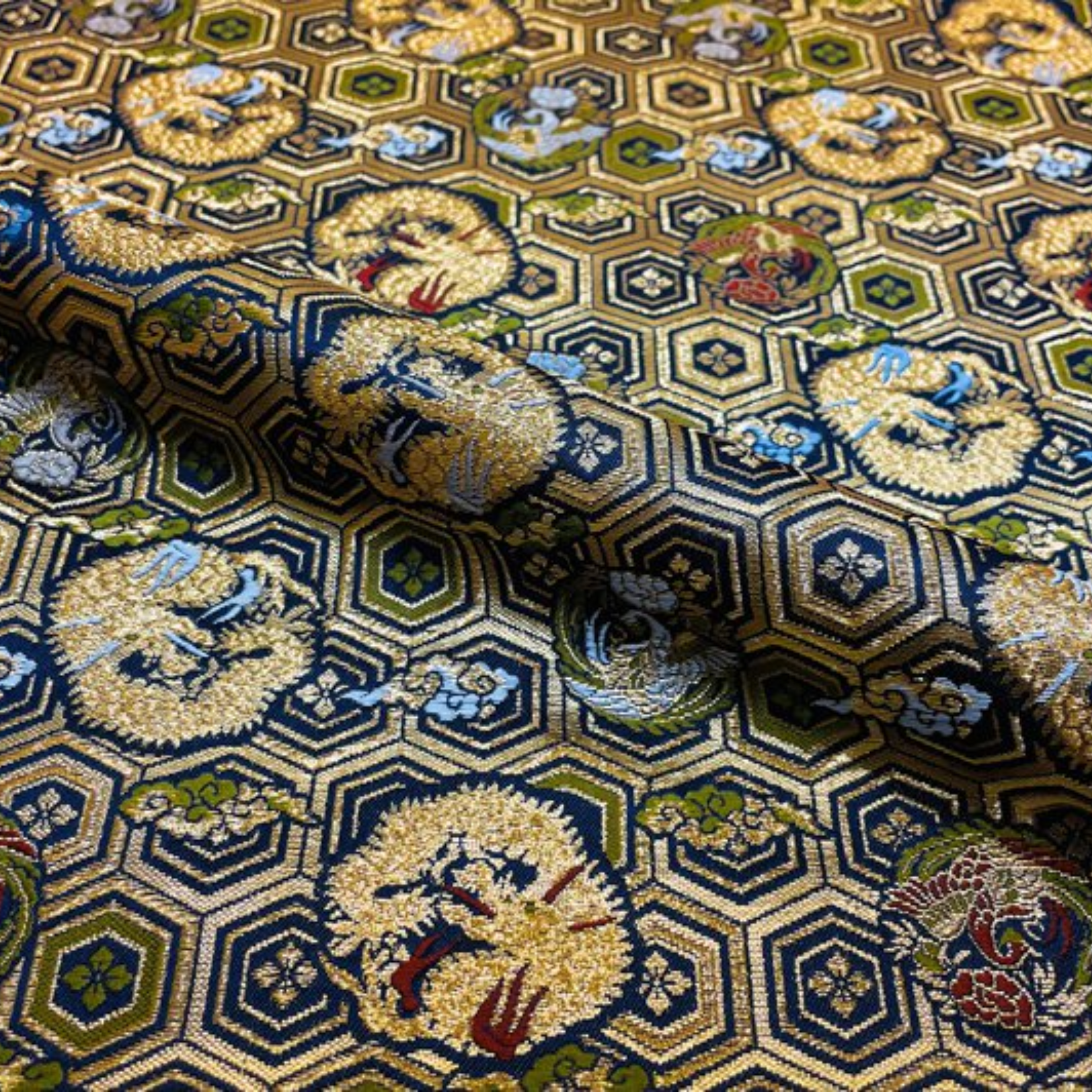 Dragon & Phoenix on Tortoiseshell Pattern