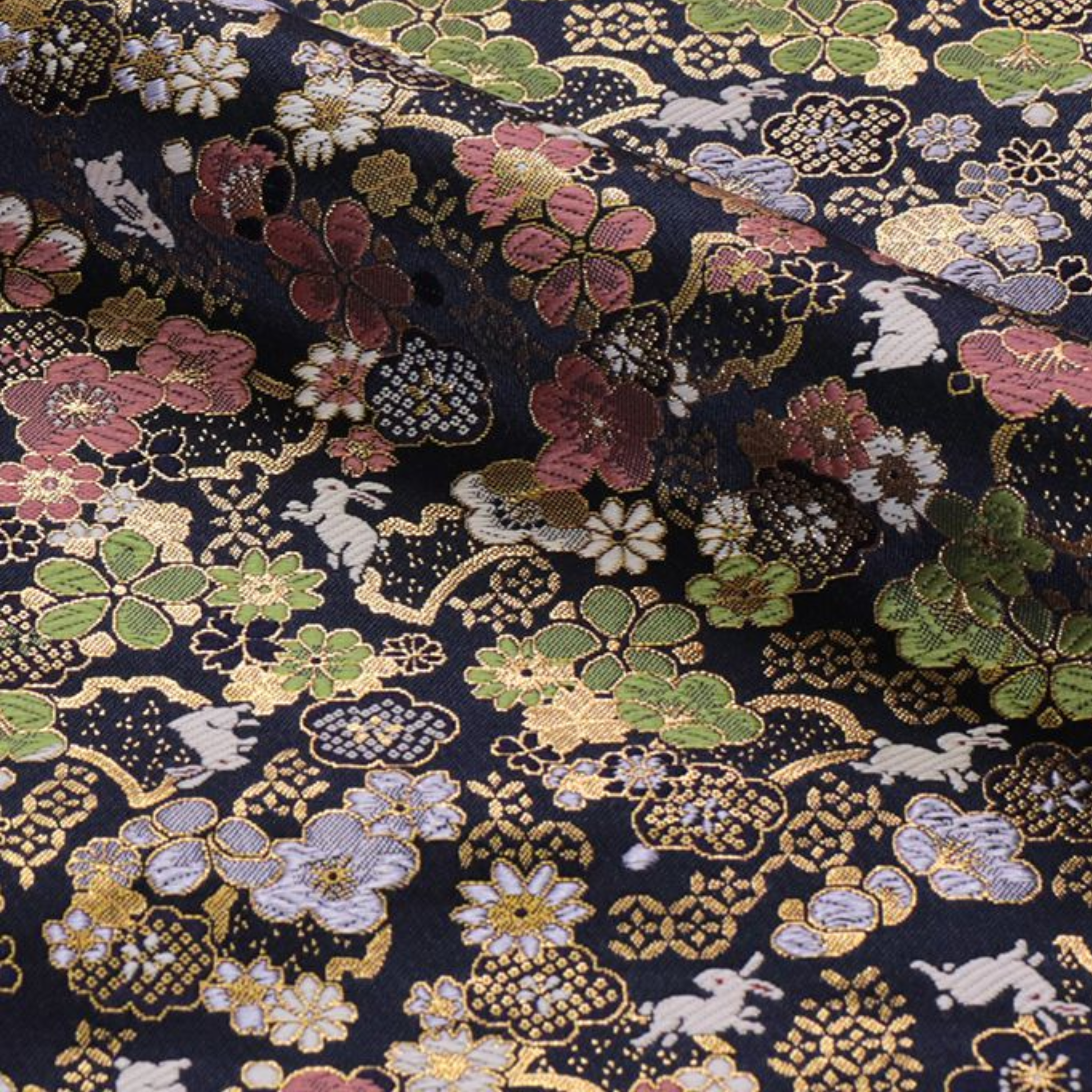 Moon Rabbit Blossoms (Navy)