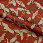 Pine, Plum Blossom & Crane Motif (Red)