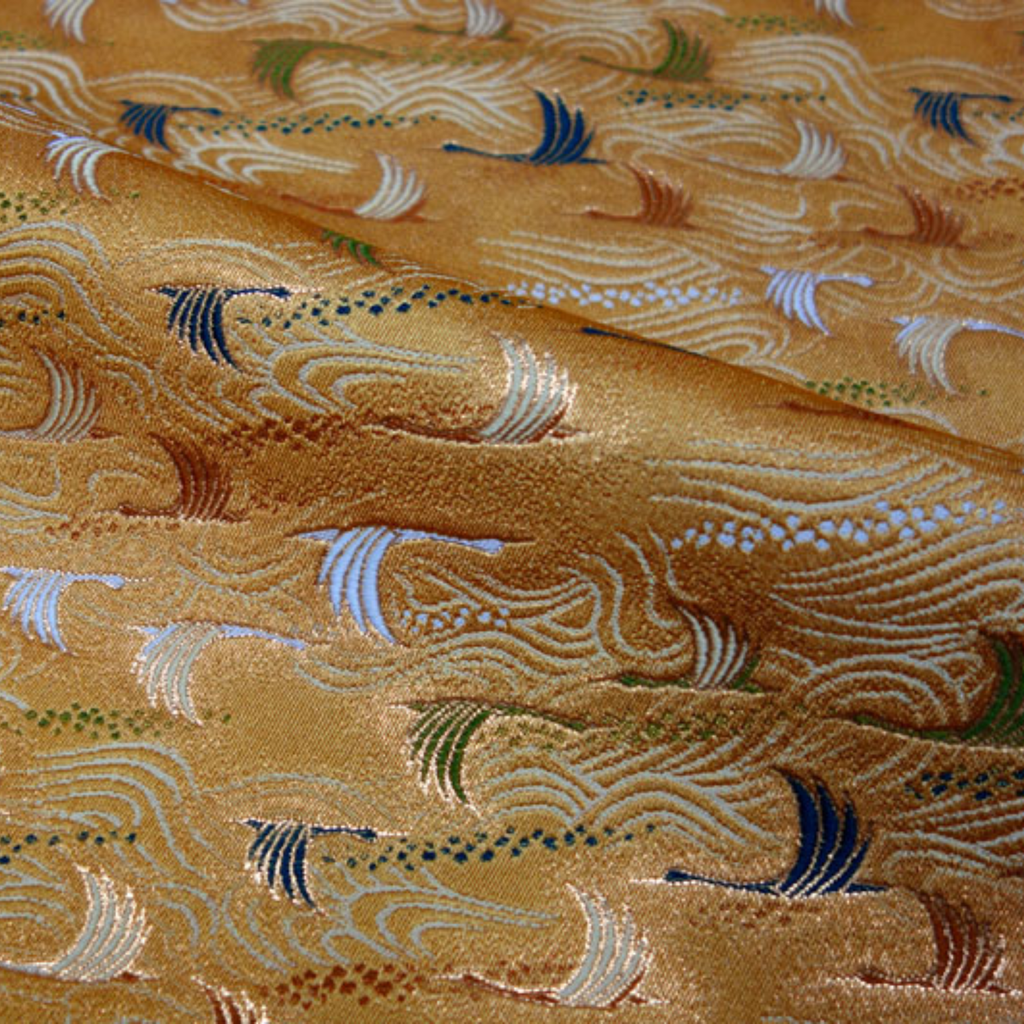 Cranes Above Shimmering Waves