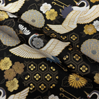 Crane and Tortoiseshell Brocade