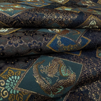 Dragon on Floral Diamond Pattern