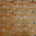 Cranes Above Shimmering Waves