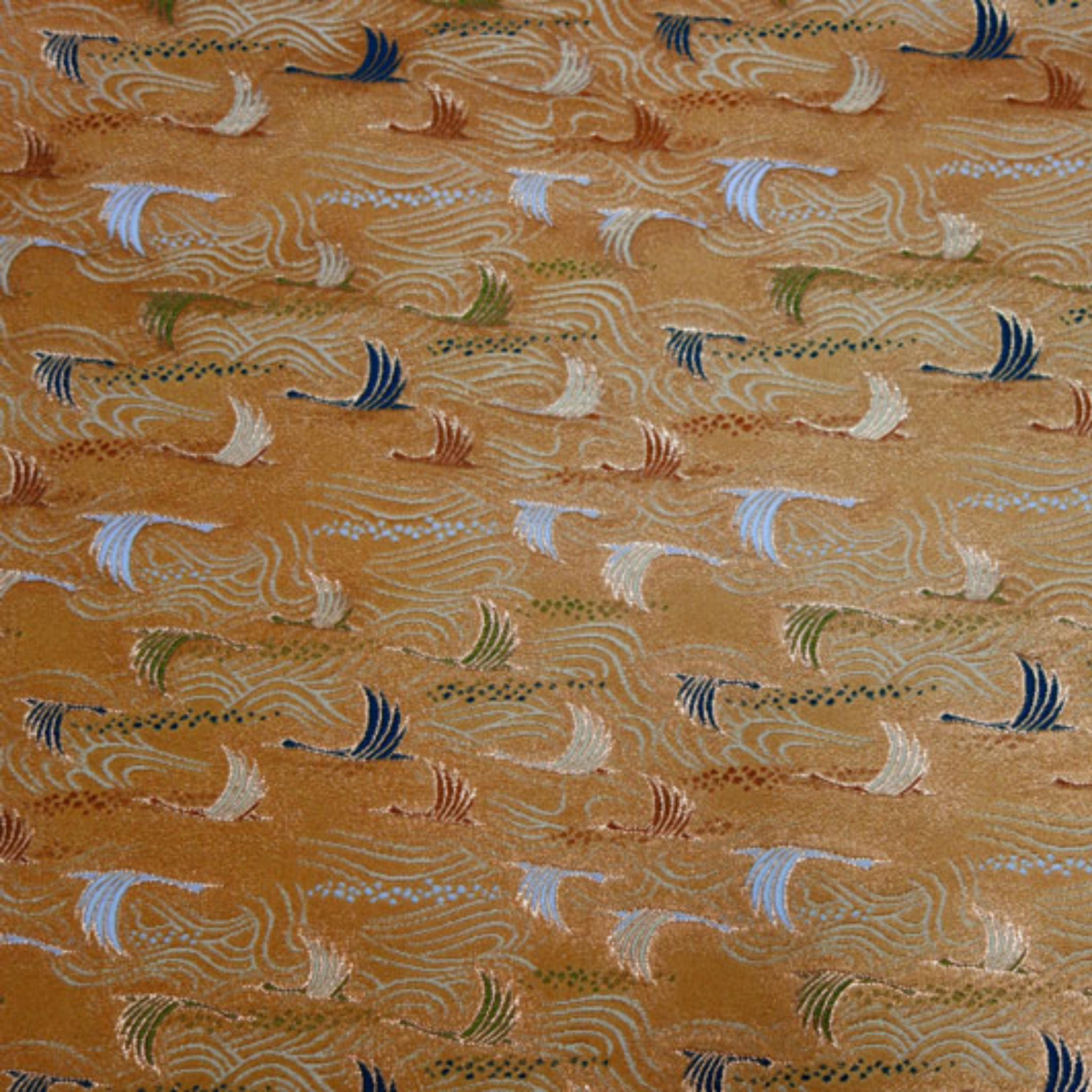 Cranes Above Shimmering Waves