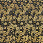Phoenix on Floral Diamond Pattern