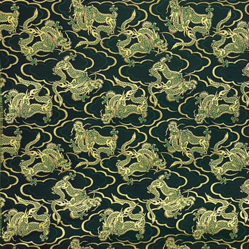Flying Green Dragon Motif