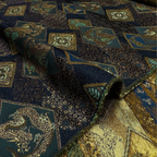 Dragon on Floral Diamond Pattern