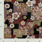 Sakura on Stone Pavement Motif (Red)