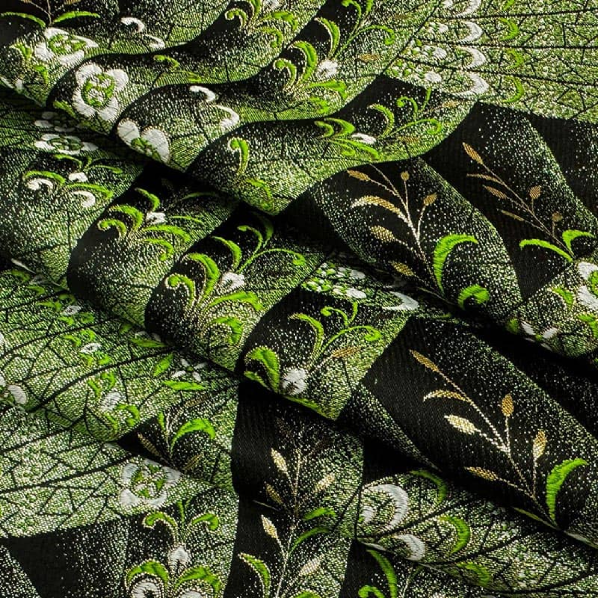 Luminous Floral Stream (Green)