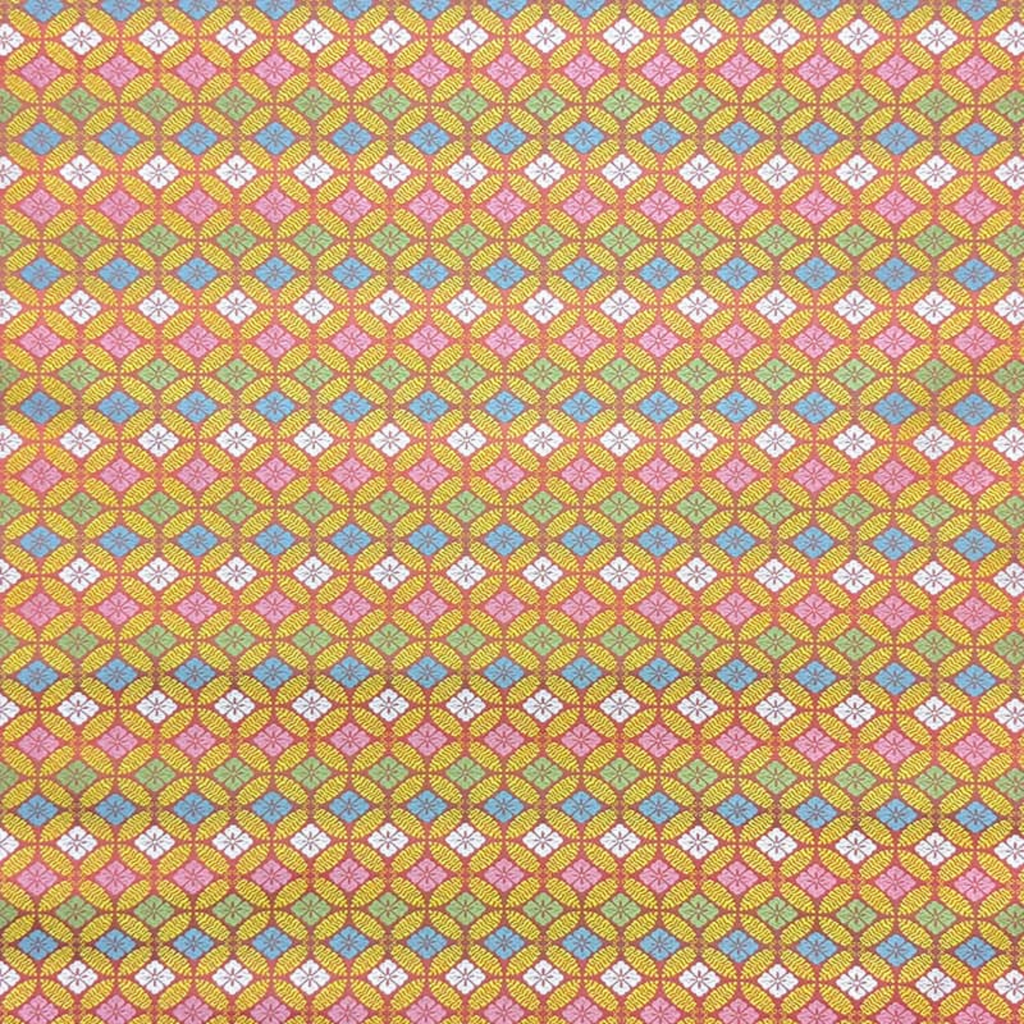 Fern & Interlocking Circles Pattern