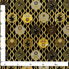 Sacred Floral Motif on Rising Waves