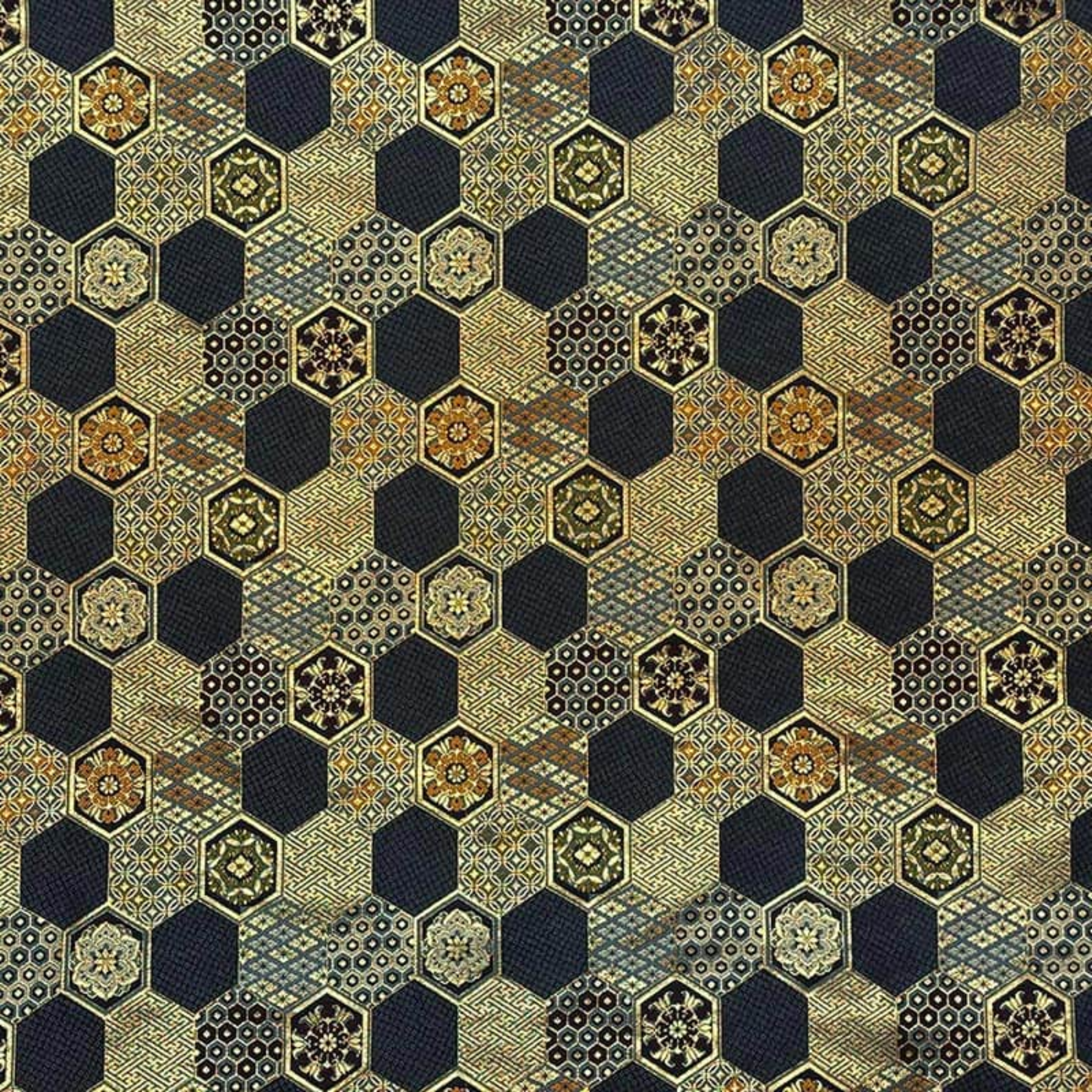Floral Tortoiseshell Elegance (Navy)