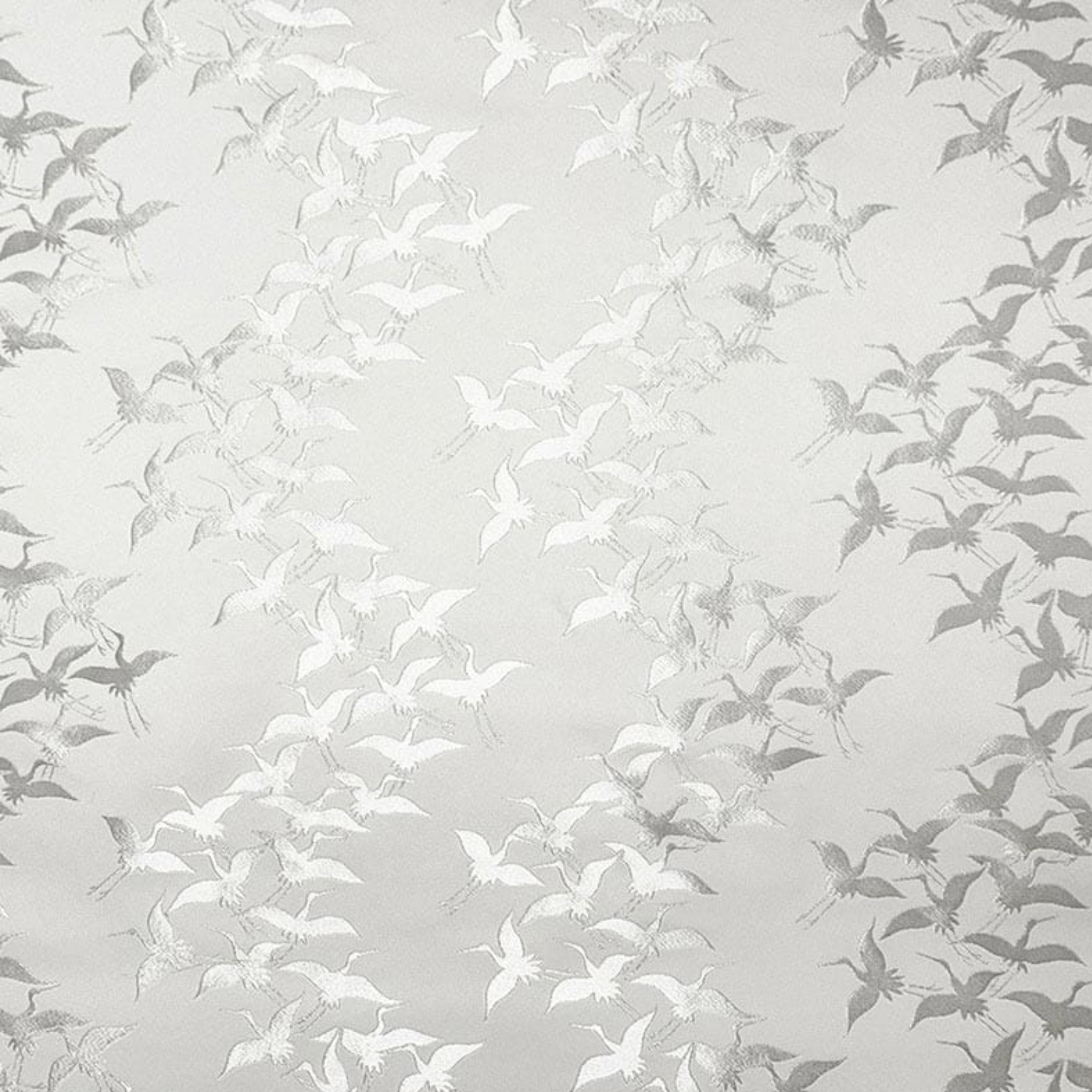 Flight of Auspicious Cranes (White)