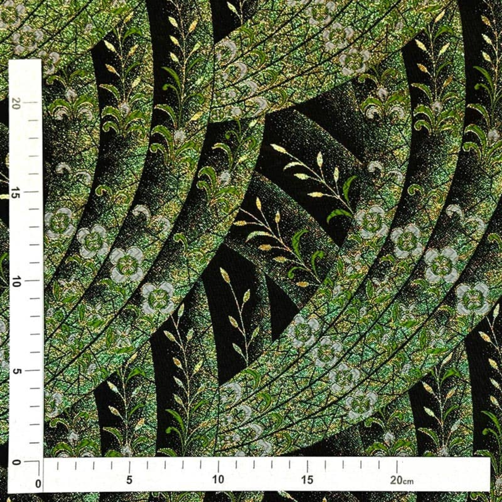Luminous Floral Stream (Green)