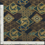 Dragon on Floral Diamond Pattern