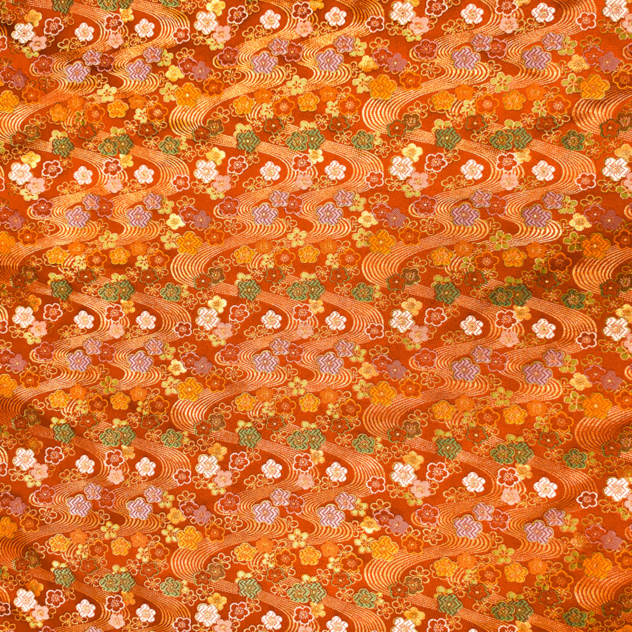 Flowing Water & Plum Blossom Motif